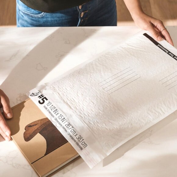 Duck Brand #5 Gusseted Self Seal Poly Bubble Mailer White 10.5" x 15"- 20 ct NEW - Picture 6 of 6